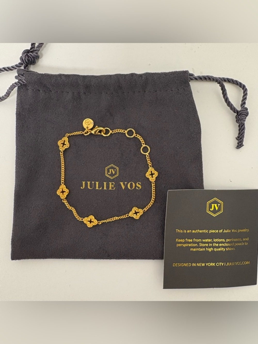 Julie Vos Florentine Delicate Bracelet gold
